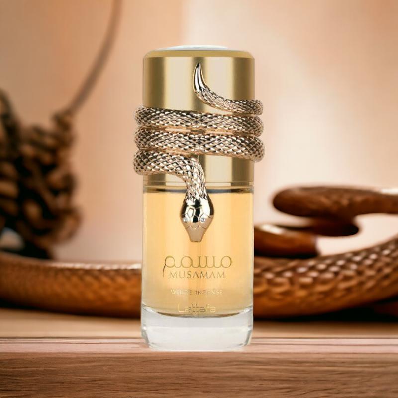 Lattafa Perfumes | Musamam White Intense - Unisex Eau de Parfum - 3.4 Oz (100Ml) Amber - Citrus - Coconut Fragrance
