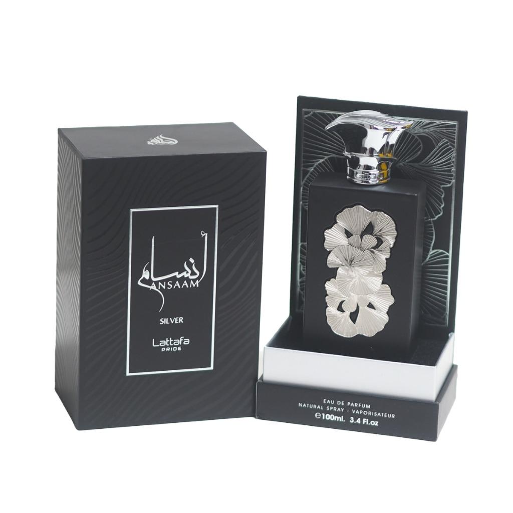 Lattafa Ansaam Silver – Unisex Eau de Parfum 3.4 oz (100ml)