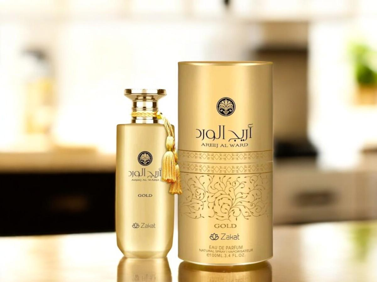Zakat Areej Al Ward Gold – Women's Eau de Parfum 3.4 oz (100ml)