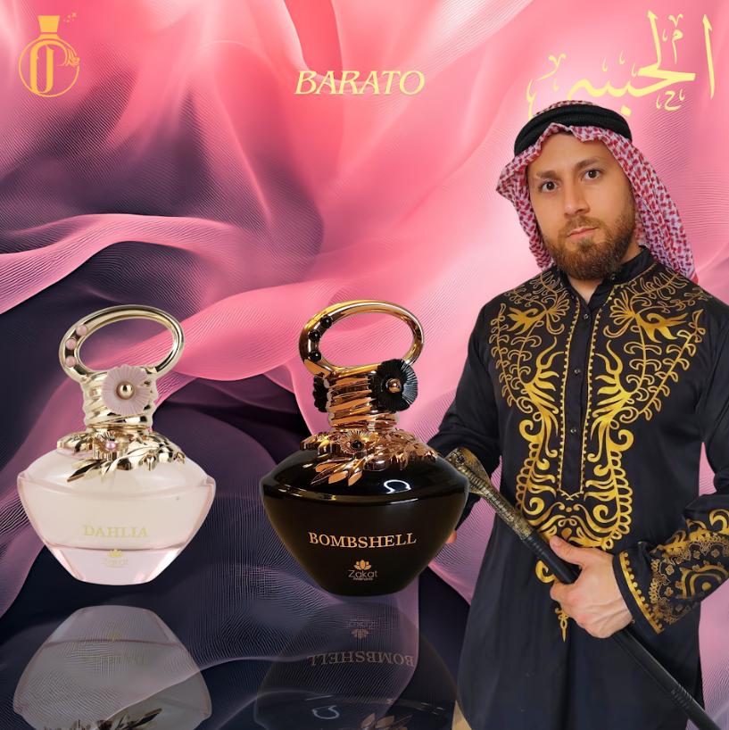 El Habibi Barato Bundle - Dahlia + Bombshell Floral Scents Perfume for Women, 100 ML Per Bottle, Fruity-Floral & Jasmine Notes