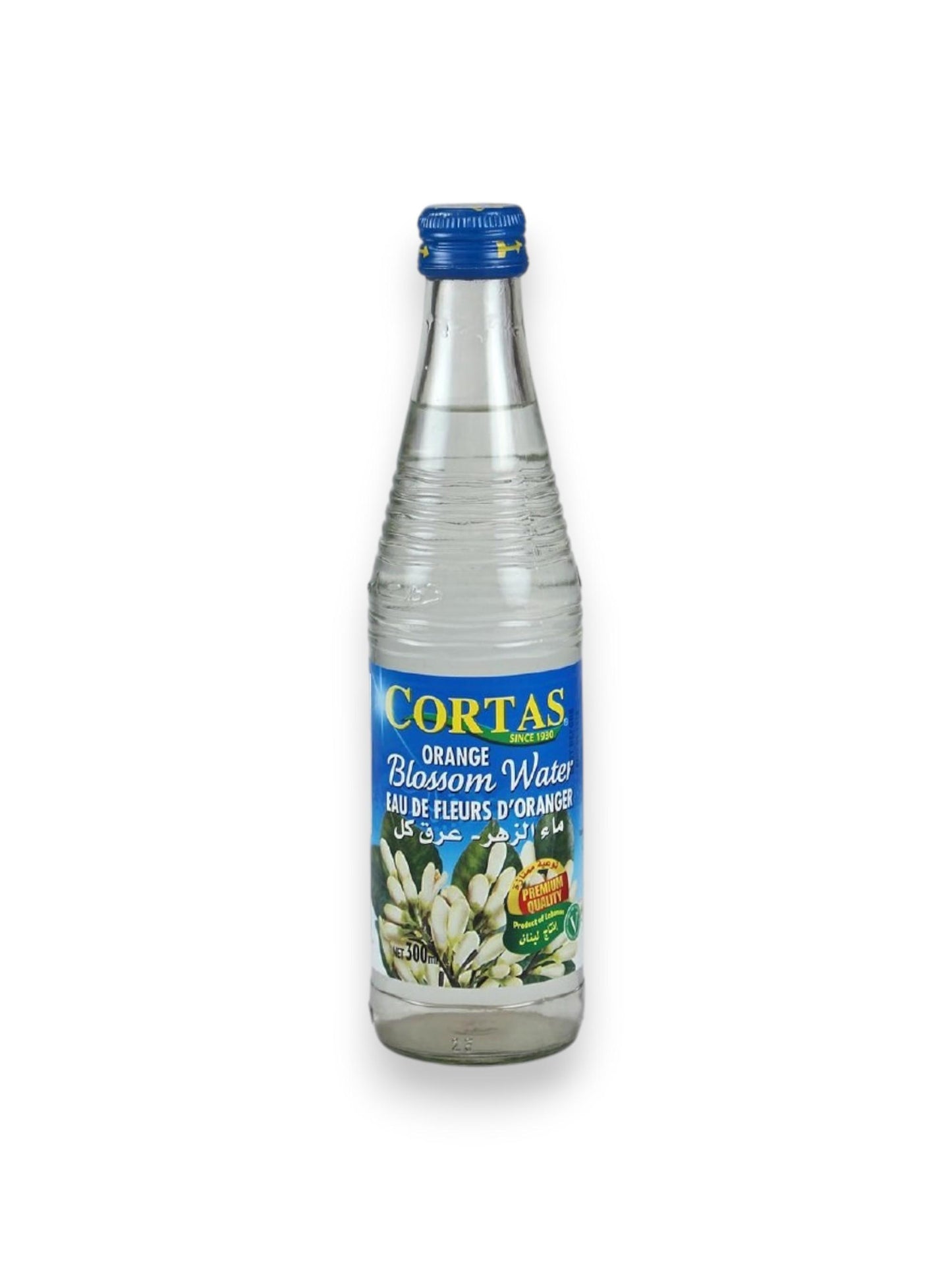 Cortas Natural Orange Blossom Water, Lebanese Kitchen Staple, 17 fl oz (500ml)