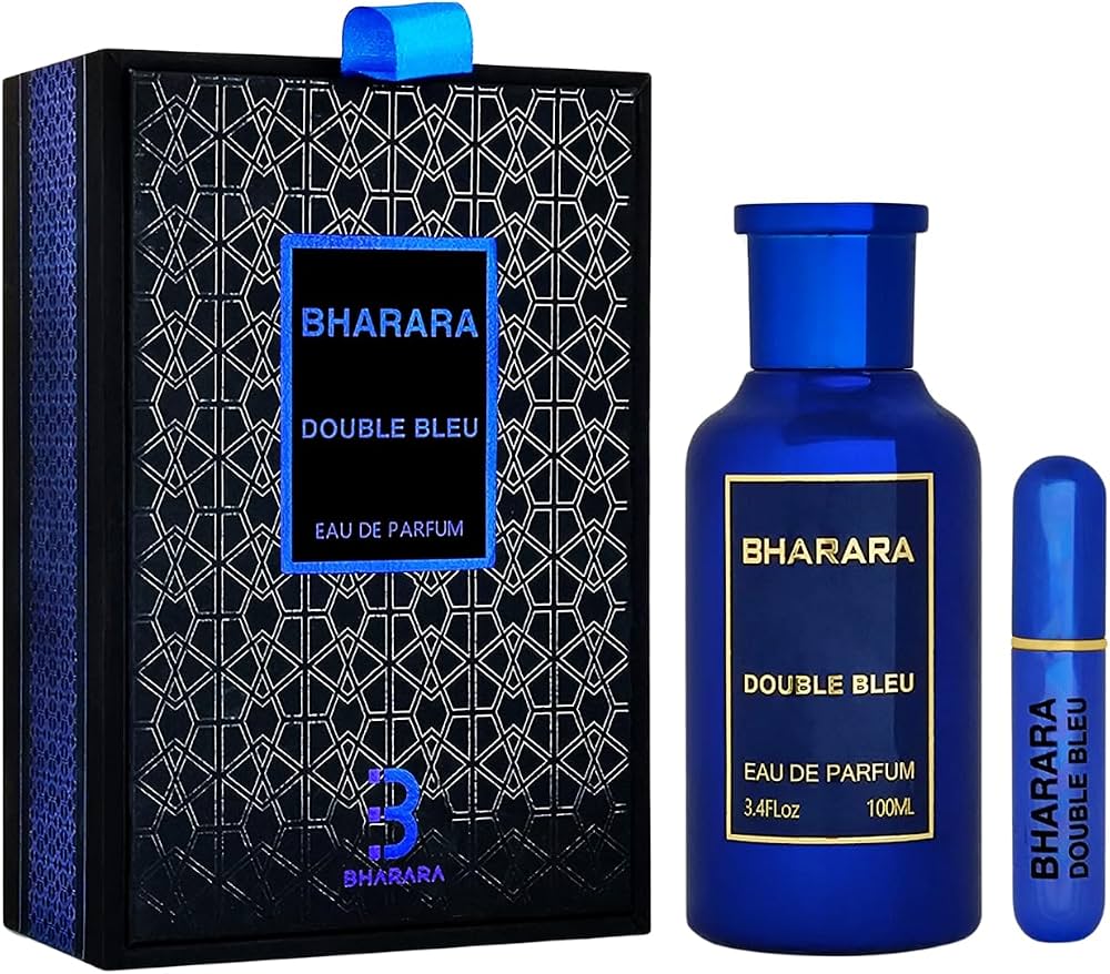 Bharara Double Bleu Eau De Parfum for Men | 3.4 oz / 100 ML | Aromatic Spicy Fragrance | Orange, Bergamot, Lemon, Wild Berries, Vanilla, Amber & White Musk Notes (Copy)