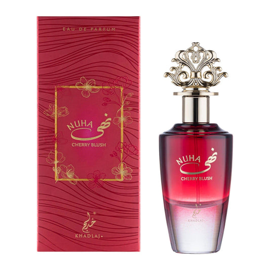 Khadlaj | Nuha | Cherry Blush | Eau De Parfum | 85 ML | Women's Fragrance | Cherry - Jasmine & Tonka