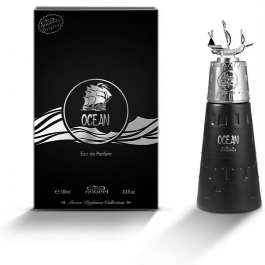 Nabeel Perfumes | Ocean + Ocean Blue Bundle | Unisex | 3.4 oz Per Bottle | Vanilla - Violet | Aromatic - Fresh - Spicy