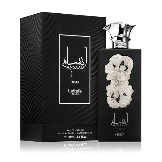 Lattafa Ansaam Silver – Unisex Eau de Parfum 3.4 oz (100ml)
