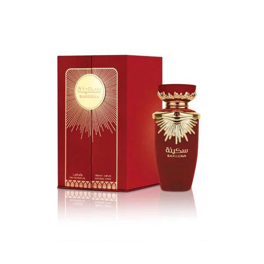 Lattafa Perfumes Sakeena Eau De Parfum for Women - Citrus, Fruity, Floral, Woody Accords