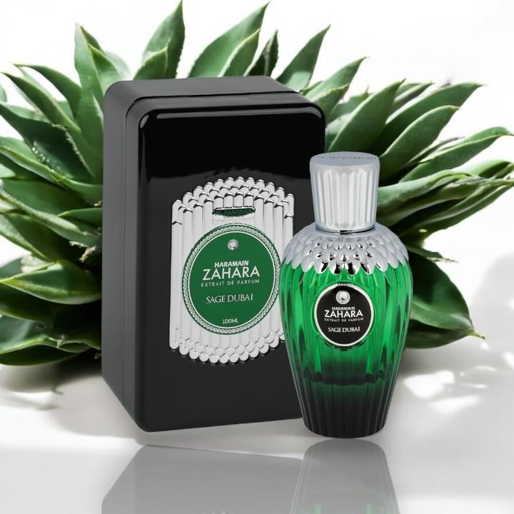 Al Haramain | Haramain Zahara | Sage Dubai | Extrait De Parfum | 100 ML - 3.4 oz Per Bottle | Unisex Fragrance Women | Bergamot - Verbana & Amber Notes