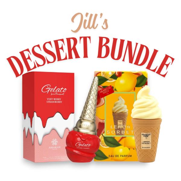 Jill's Dessert Bundle - Arabiyat Unisex EDP Multi-Pack -with Arabiyat Sugar, Very Berry Gelato, Lemon Sorbet, 100 ML Fragrance with Berry-Lemon, Gourmand, Vanilla Notes for Everyday Wear