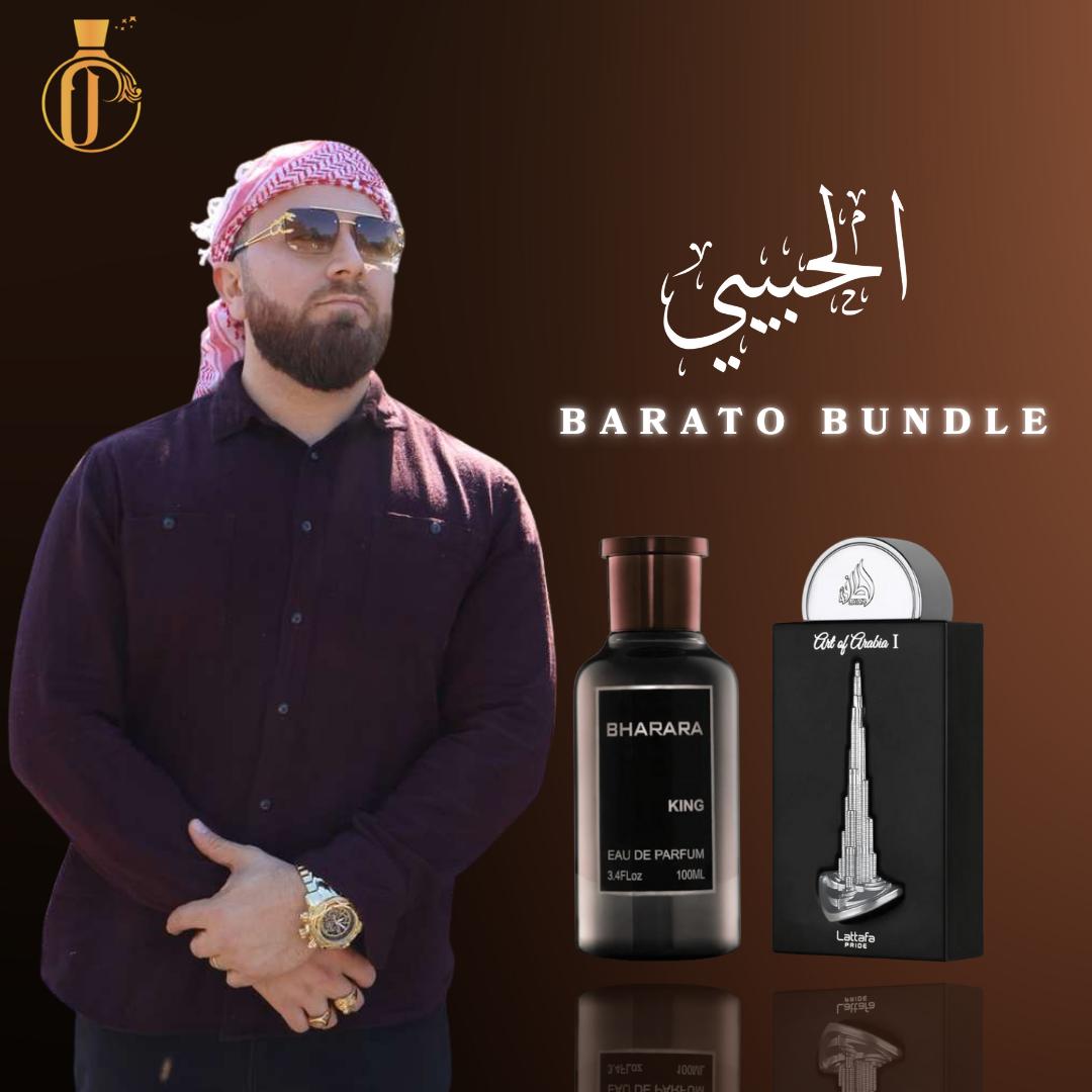 Habibi Barato Perfume Gift Bundle, Multi-Pack of 100 ML Alcohol Base Eau De Parfum - Bharara King & Art of Arabia, Aromatic Citrusy & Sweet Notes, Premium Arabian Fragrance with Bergamot