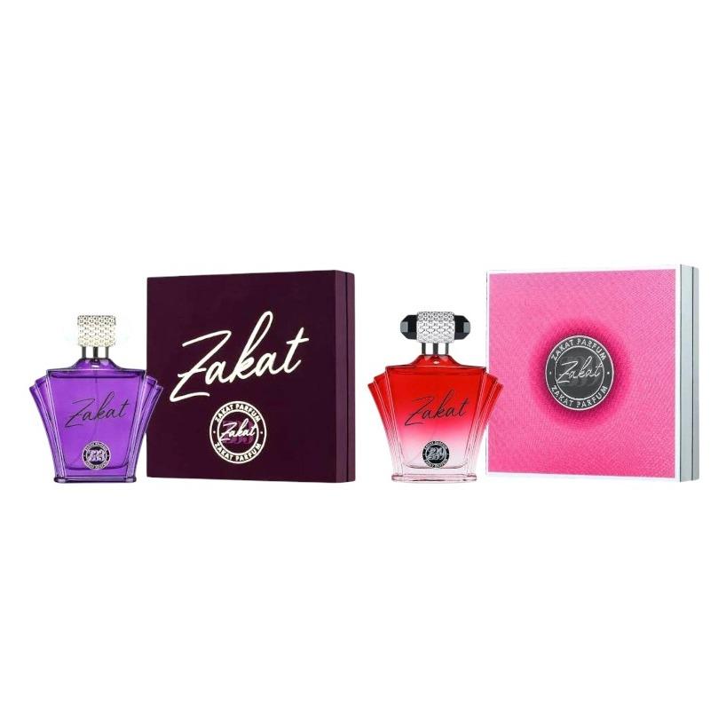 Zakat Couples Fragrance Bundle, Z33 + Z39 His & Hers EDP, 3.4 oz Per Bottle Aromatic Woody Fragrance, Citrus Woody Musk & Floral Eau Perfume, Amber-Lemon Notes