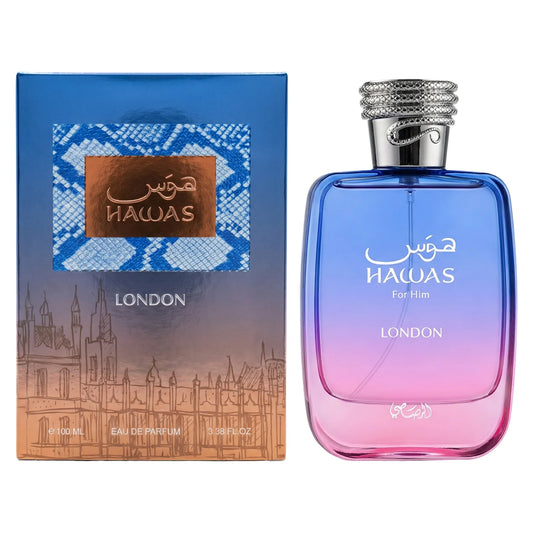 Hawas London Eau De Parfum Spray 100ml (3.4 Oz) By Rasasi