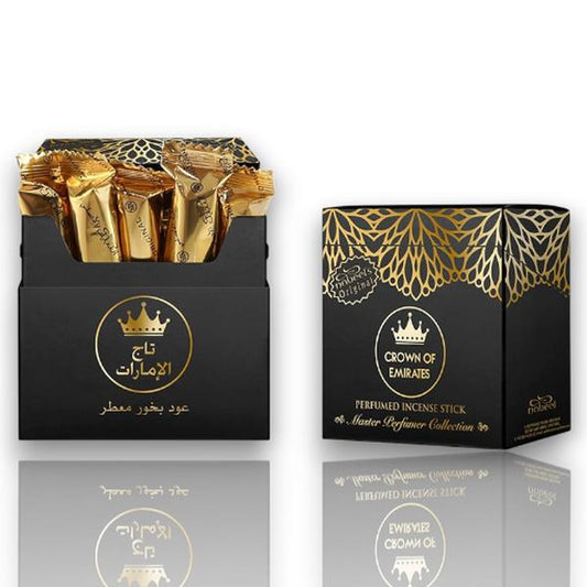 Nabeel Crown of Emirates Perfumed Incense Sticks Refill Pack, 50G