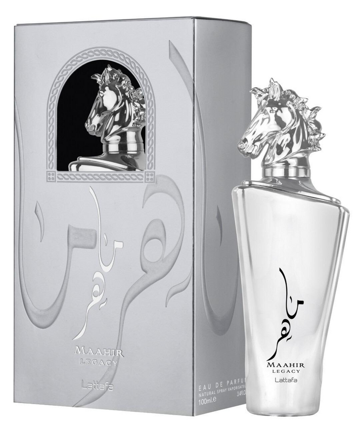 Lattafa Perfumes | Maahir Legacy + Air Freshener Bundle | 3.4 oz Bottle | 300 ml Air Freshener | Men's Fragrance