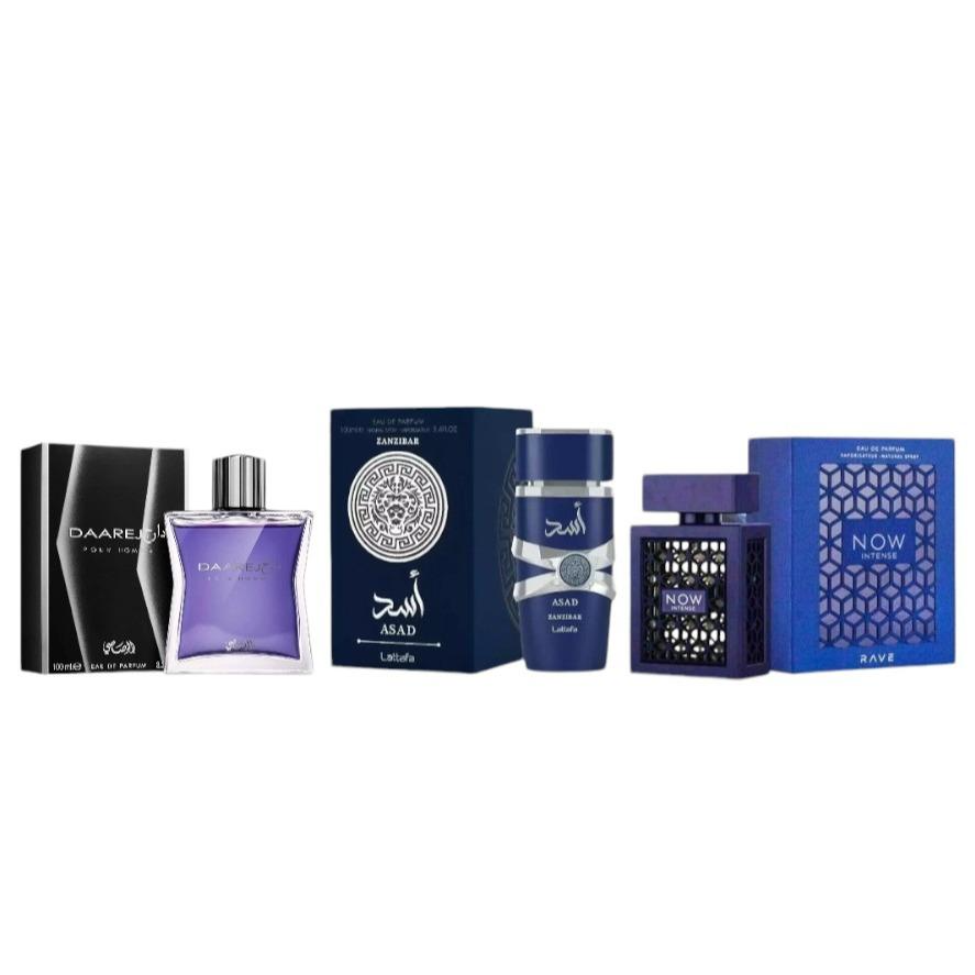 lattafa-rasasi-asad-zanzibar-rave-now-intense-daarej-pour-homme-bundle-mens-3-4-oz-per-bottle