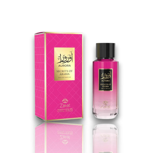 Zakat Parfums | Secret of Arabia | Aurora | Unisex Fragrance | 100 ML 3.4 OZ | Eau De Parfum | Jasmine - Red Berries & Green Notes