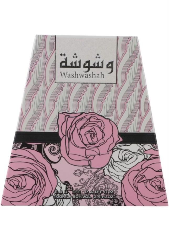 Lattafa Perfumes | Washwasha - Women Fragrance - 3.4 oz (100ml) Perfume and Body Spray | White Floral - Amber - Sweet