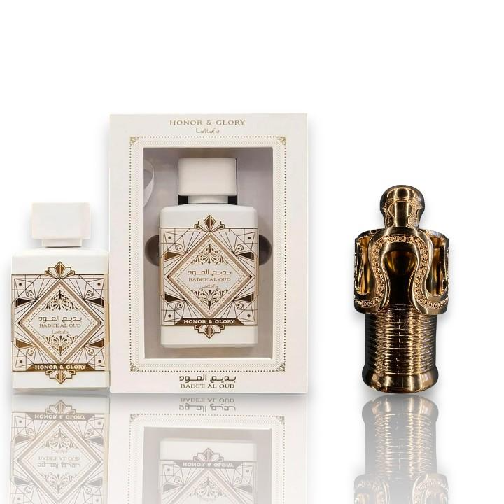 Lattafa | Honor and Glory + Maitha Concentrated Oil | 2 - Piece Multi Pack Fragrance Set by Lattafa | 100 ML