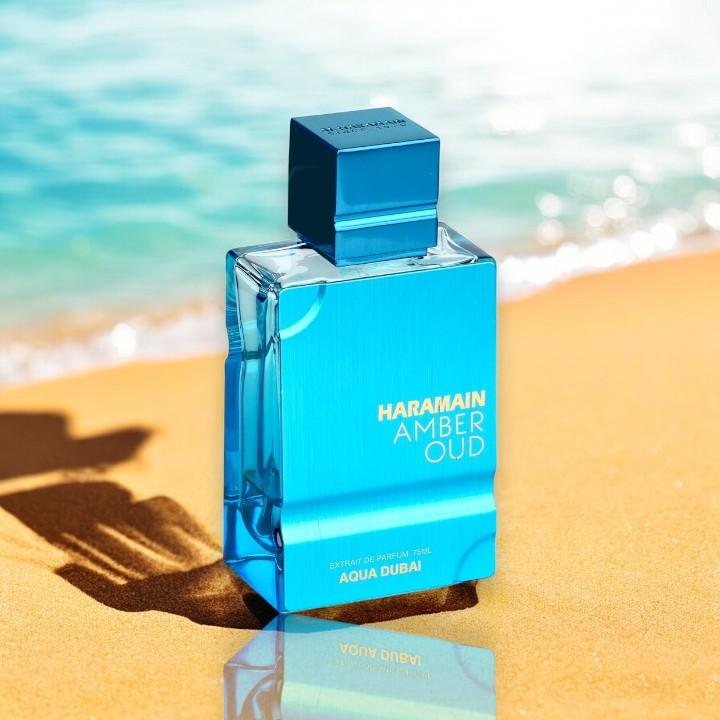 Al Haramain | Haramain Amber Oud | Aqua Dubai | Extrait de Parfum | Unisex Fragrance - 75 ml (2.54 oz)