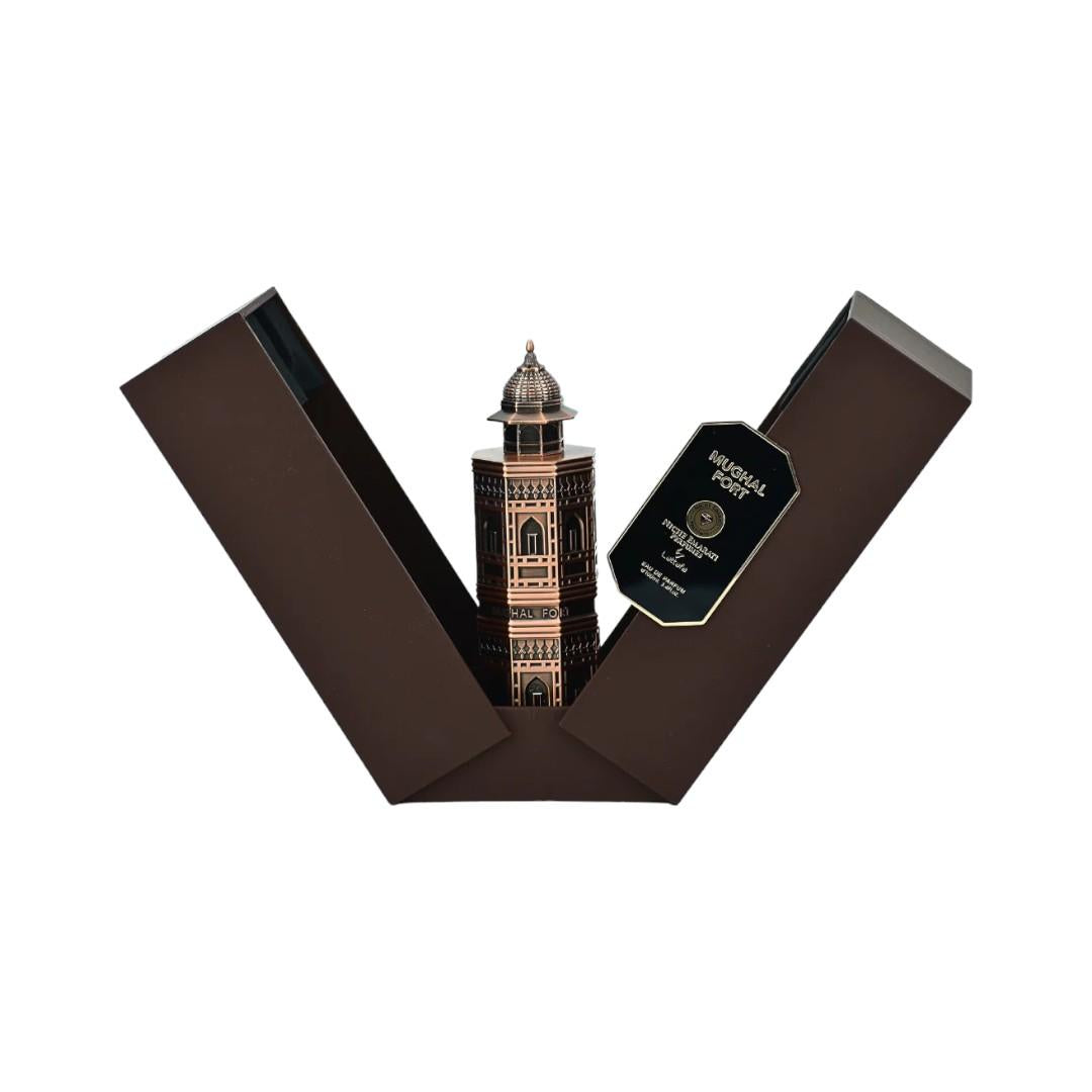 Lattafa Niche Emirate Mughal Fort Eau de Parfum 3.4 OZ (100 ML) Warm Spicy - Caramel Fragrance - Long Lasting