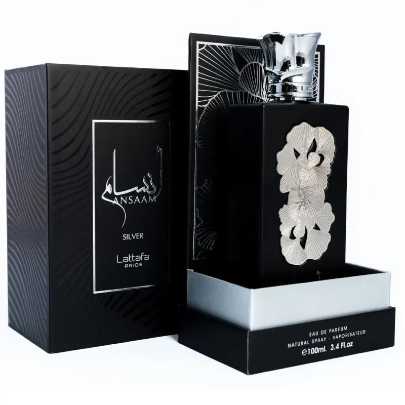 Lattafa Ansaam Silver – Unisex Eau de Parfum 3.4 oz (100ml)
