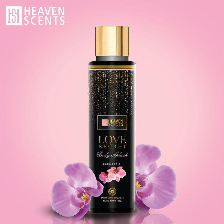 Heaven Scents | Love Secret (Orchid Fresh) - Womens Body Splash - 250ML (8.5 Oz) 250ml - Jasmine, Gardenia
