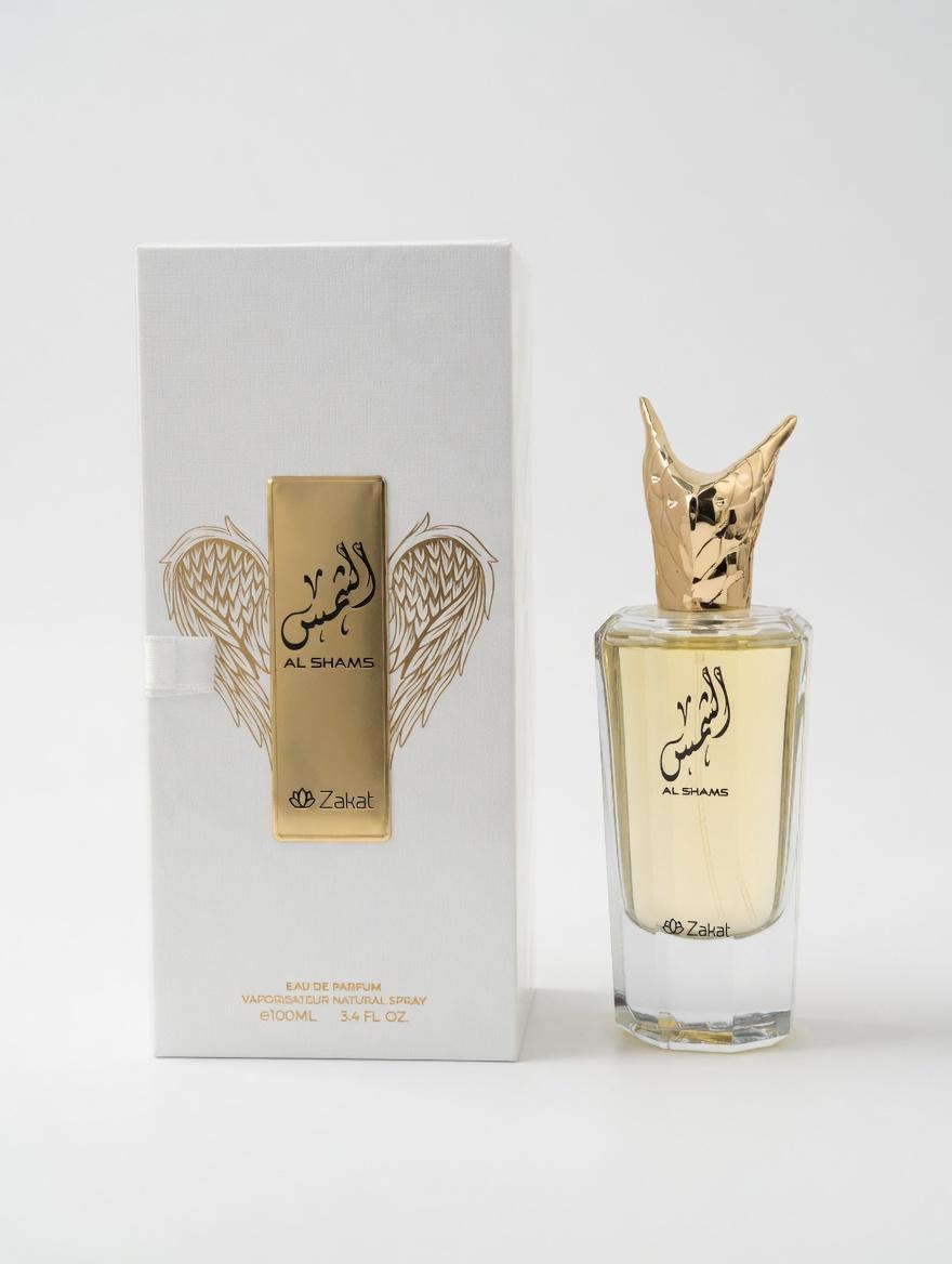 Zakat Parfums | Al Shams | Unisex Fragrance | Eau de Parfum | 100 ML – 3.4 oz