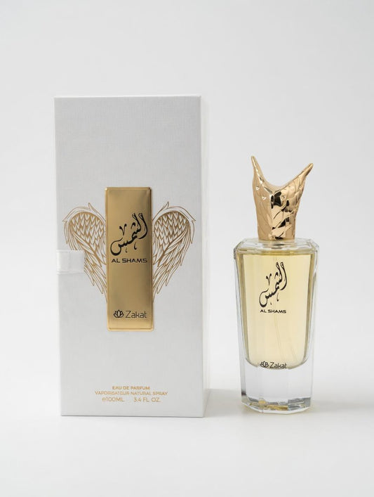 Zakat Parfums | Al Shams | Unisex Fragrance | Eau de Parfum | 100 ML – 3.4 oz