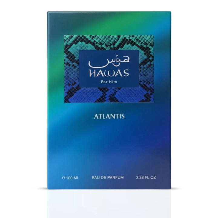 Hawas Atlantis Eau De Parfum Spray 100ml (3.4 Oz) By Rasasi