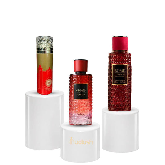 Habibi Bundle | Zakat Z26 + Extradose | Women's Fragrance | 100 ML - 250 ML | Eau De Parfum - Perfumed Body Spray | Bergamot - Lemon & Cassis