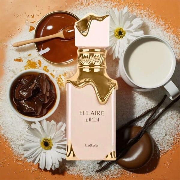 Lattafa | Eclaire | Women's Parfum | Eau De Parfum | 3.4 oz (100ml) | Caramel - Milk - Sugar - White Flower Fragrance