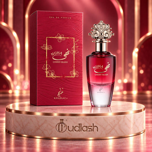 Khadlaj | Nuha | Cherry Blush | Eau De Parfum | 85 ML | Women's Fragrance | Cherry - Jasmine & Tonka