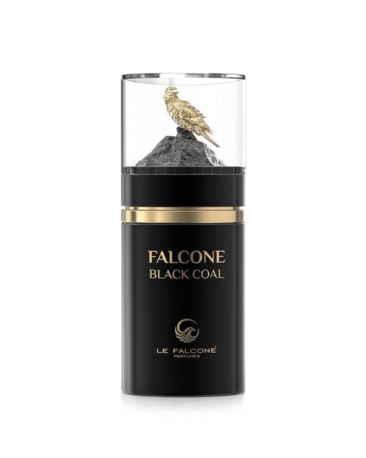Le Falcone Perfumes | Black Coal | Eau De Parfum | 100 ML - 3.4 oz | Orange - Green Apple - Rose - Jasmine - Cinnamon - Vanilla Scent