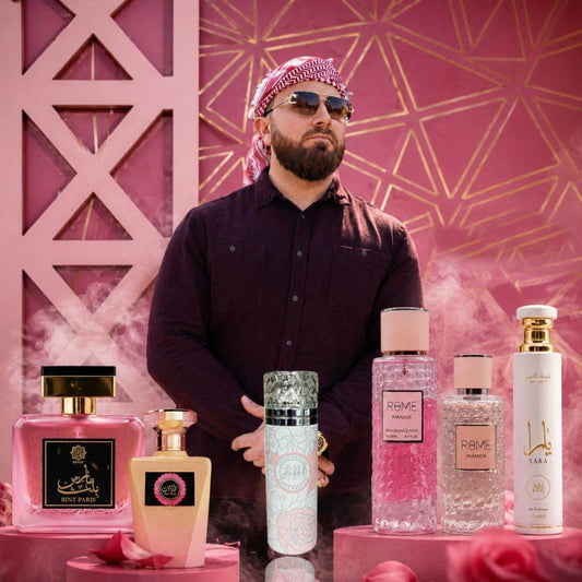Habibi Bundle | Abyat Bint Paris + Abyat Rose Night + Rome Pardox Set + Yara Moi Air Freshener + Zakat Z38 Body Spray + Z40 Body Spray | Womens Fragrance | 100ML-3.4 OZ | Eau De Parfum | Citrus-Red Fruits, and Apple