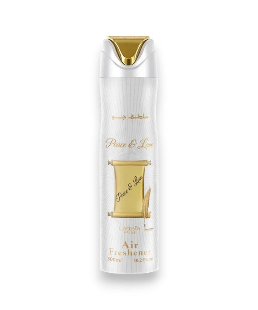 Lattafa Peace and Love Scented Aroma Perfume Air Freshener, 300 ML