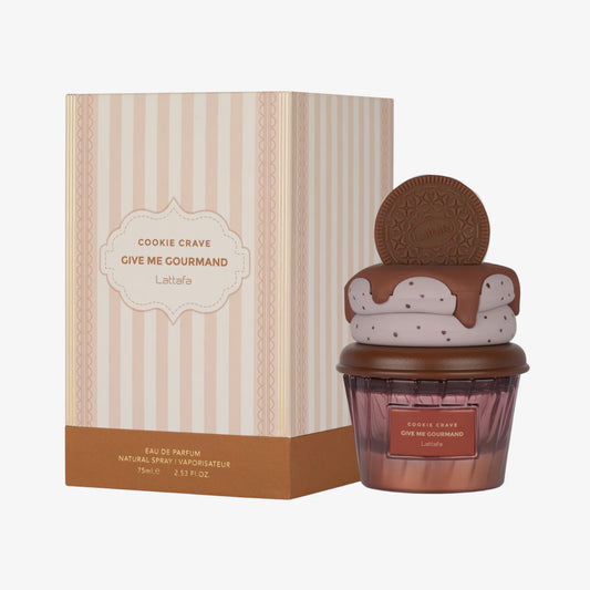 Lattafa | Give Me Gourmand | Cookie Crave | Eau De Parfum | Unisex Fragrance | 100 ML - 3.4 fl oz | Butter - Cocoa & Vanilla Notes