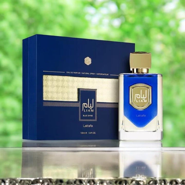 Lattafa Perfumes | Liam Blue Shine - Unisex Fragrance - 3.4 oz - Aromatic - Marine - Fresh Spicy Fragrance