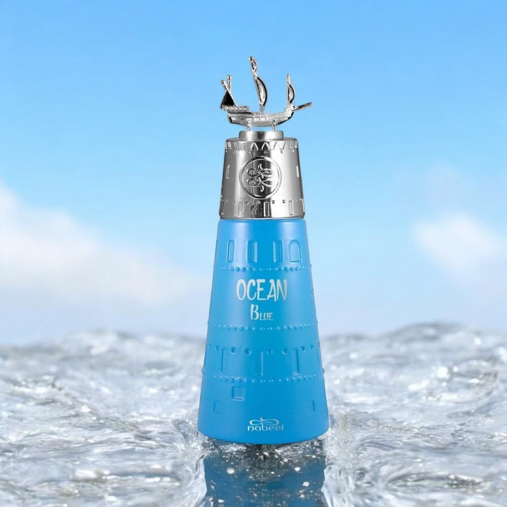 Nabeel Perfumes | Ocean + Ocean Blue Bundle | Unisex | 3.4 oz Per Bottle | Vanilla - Violet | Aromatic - Fresh - Spicy