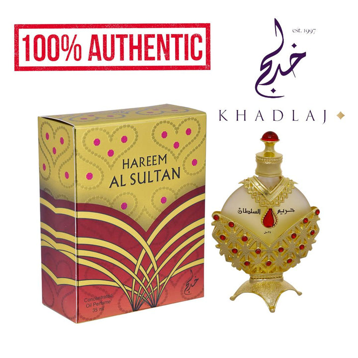 KHADLAJ Hareem Al Sultan Gold Concentrated Perfume Oil  1.18 Oz