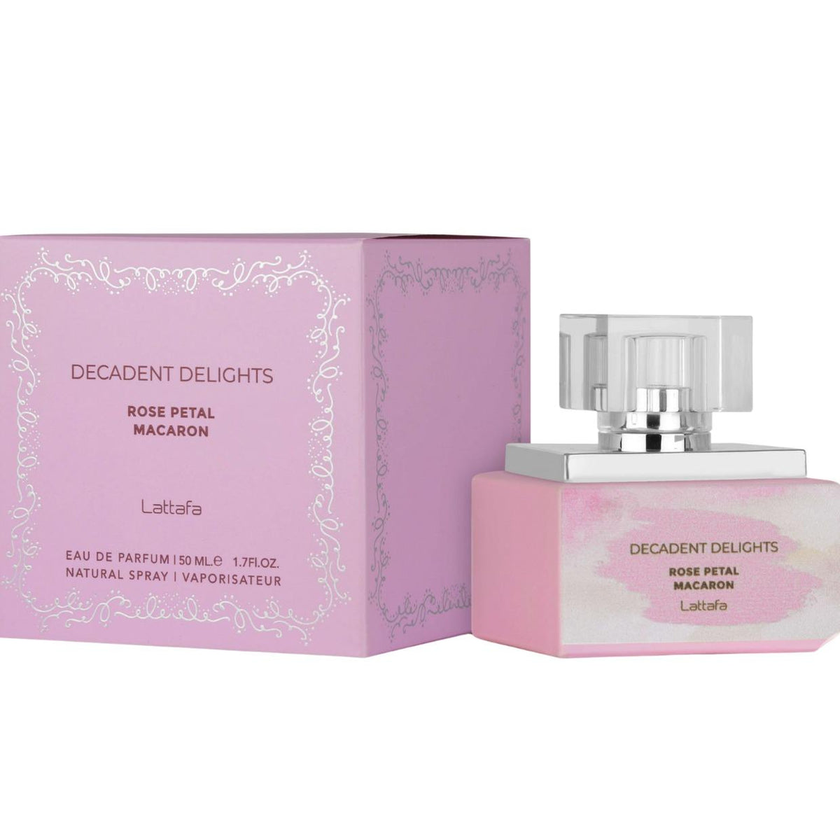 Lattafa Perfumes | Decadent Delights Rose Petal Macaron  | 50 ML - 1.69 OZ