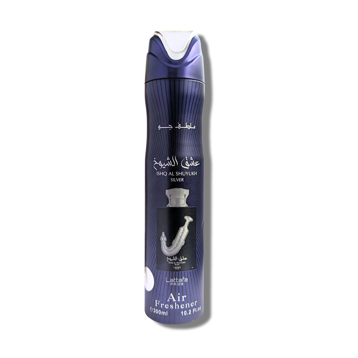 Lattafa Ishq Al Shuyukh Silver Lemon-Scented Aroma Air Freshener, 300 ML