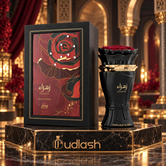 Mamlakat Al Oud | Zahrah | Velvet Affairs | Women's Fragrance | 85 ML | Black Cherry - Bitter Almond & Red Rose