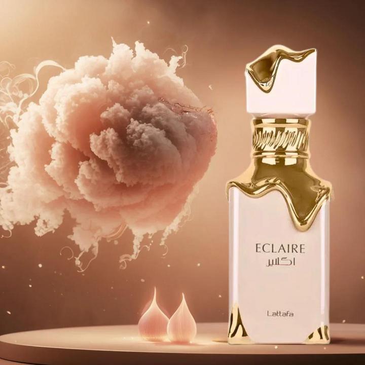 Lattafa | Eclaire | Women's Parfum | Eau De Parfum | 3.4 oz (100ml) | Caramel - Milk - Sugar - White Flower Fragrance