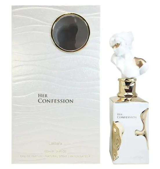 Lattafa Perfumes | Her Confession | Women's Fragrance | 3.4 oz (100ml) | Vanilla - White Floral - Tuberose