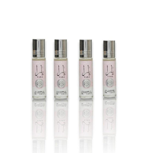 Ard Al Zaafaran | 4 - Pack Yara Roll on Oil - Multi Pack Fragrance Set | 10 ML