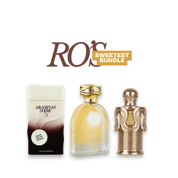 Ro's Sweetest Bundle - Unisex EDP, 200ml Alcohol Base Fragrance with Pecan Butter Cookie, Cotton Abyed, Maitha, Vanilla, Caramel Top & Caramel-Pecan Notes