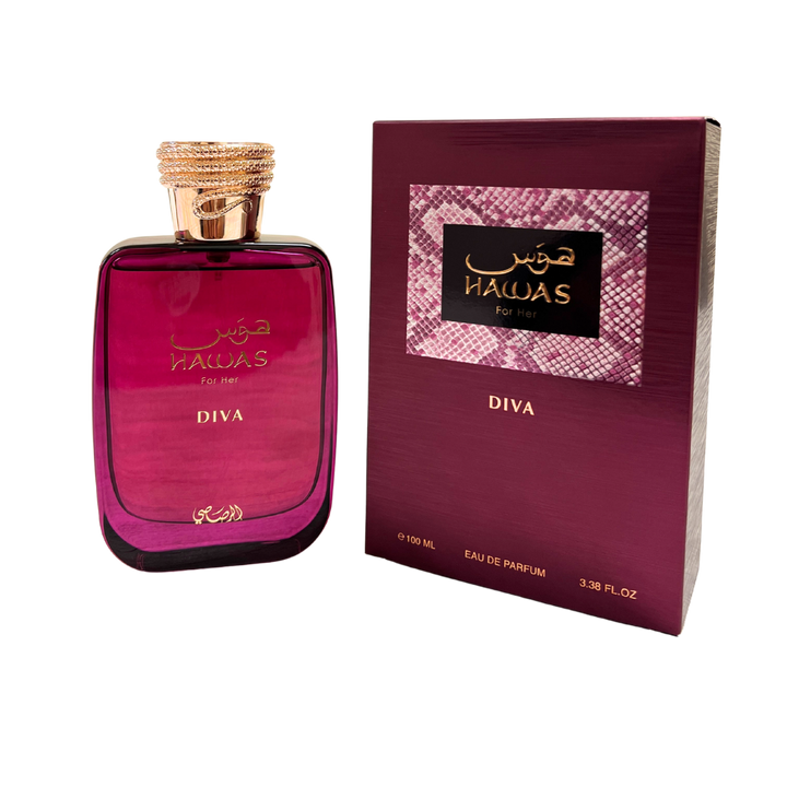 Hawas Diva by Rasasi – Eau de Parfum 100ml (Women)