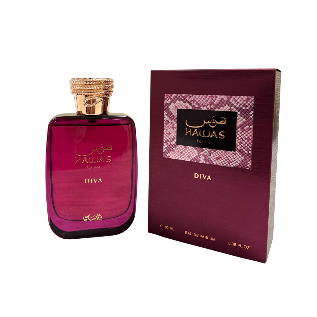 Hawas Diva by Rasasi – Eau de Parfum 100ml (Women)