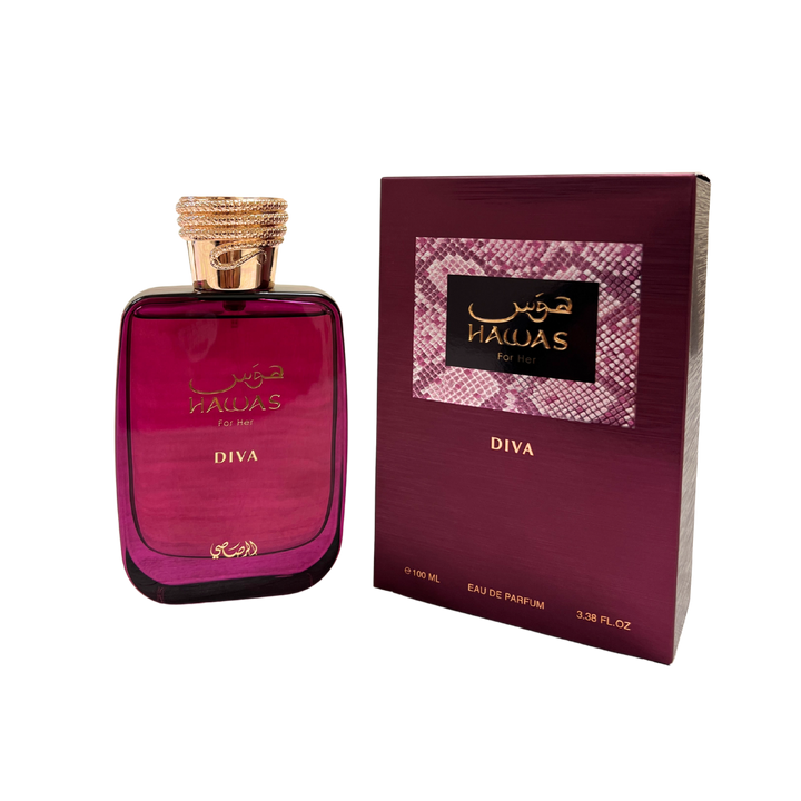 Hawas Diva by Rasasi – Eau de Parfum 100ml (Women)