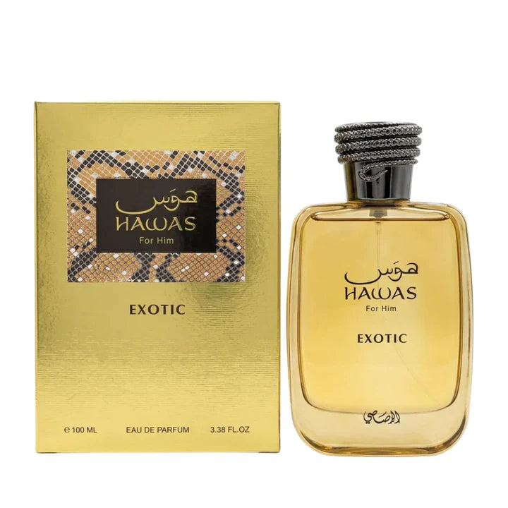 Hawas Exotic Eau De Parfum Spray 100ml (3.4 Oz) By Rasasi