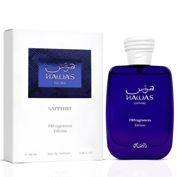 Hawas Sapphire X FBFragrances Edition EDP 3.4oz 100ml by Rasasi